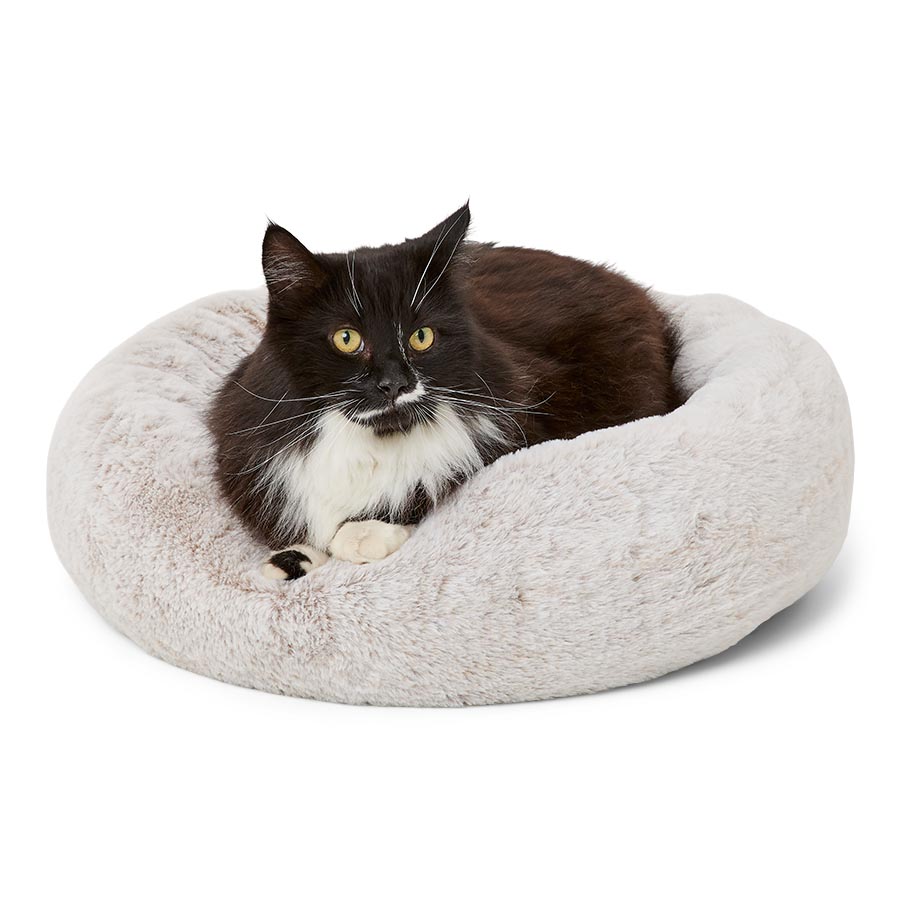 Self Heat Donut Cat Bed