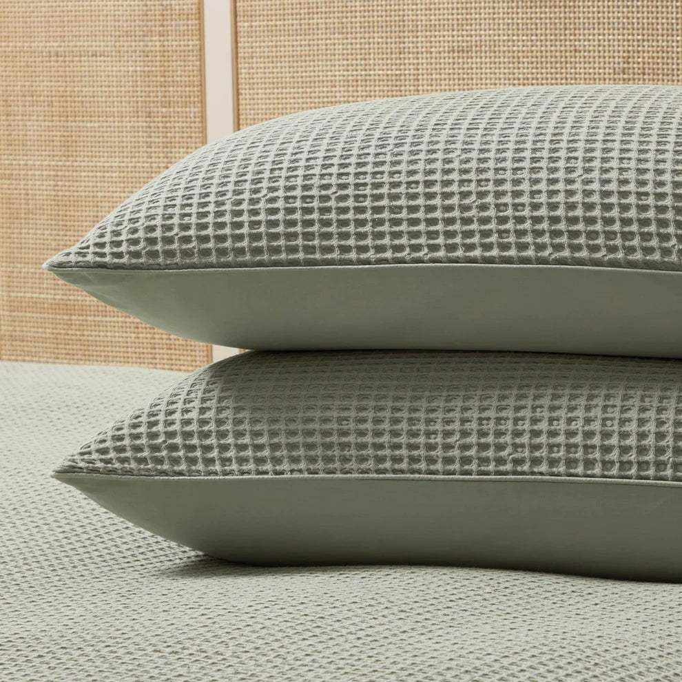 Portofino Waffle 100% Cotton Pair of Pillowcases - DP