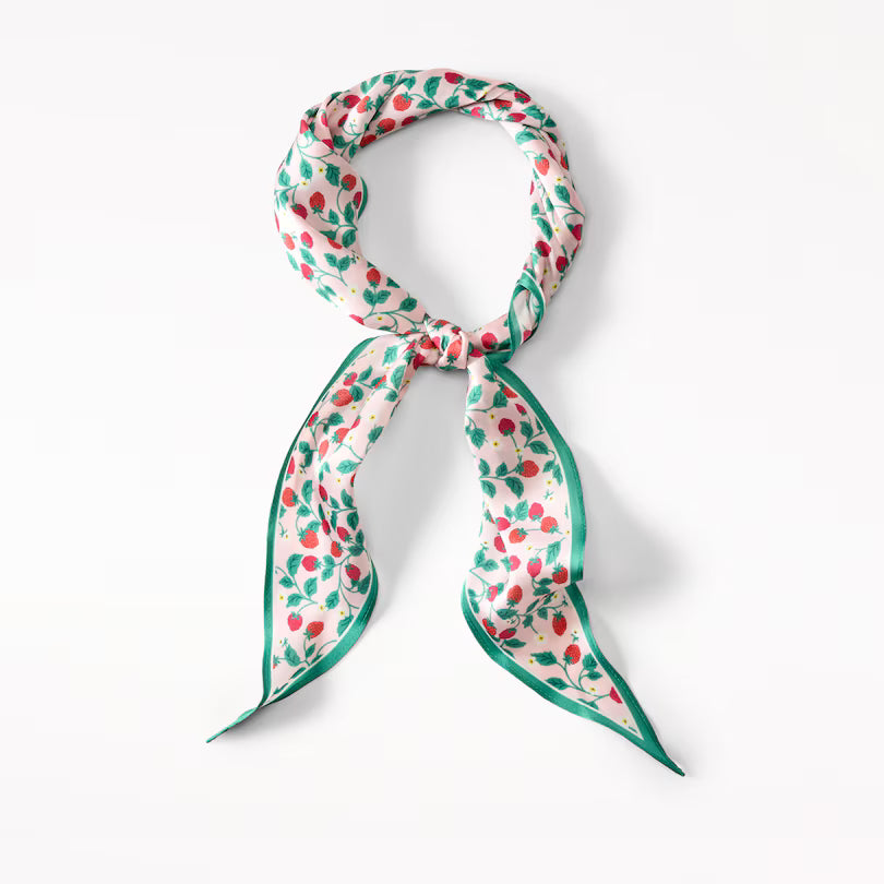 Raspberries Square Scarf