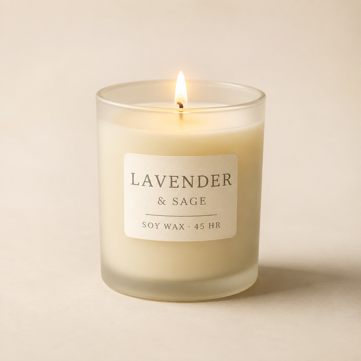 Lavender & Sage Scented Candle