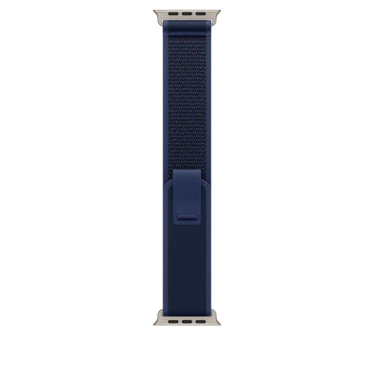 49mm Blue Trail Loop - S/M - Natural Titanium Finish