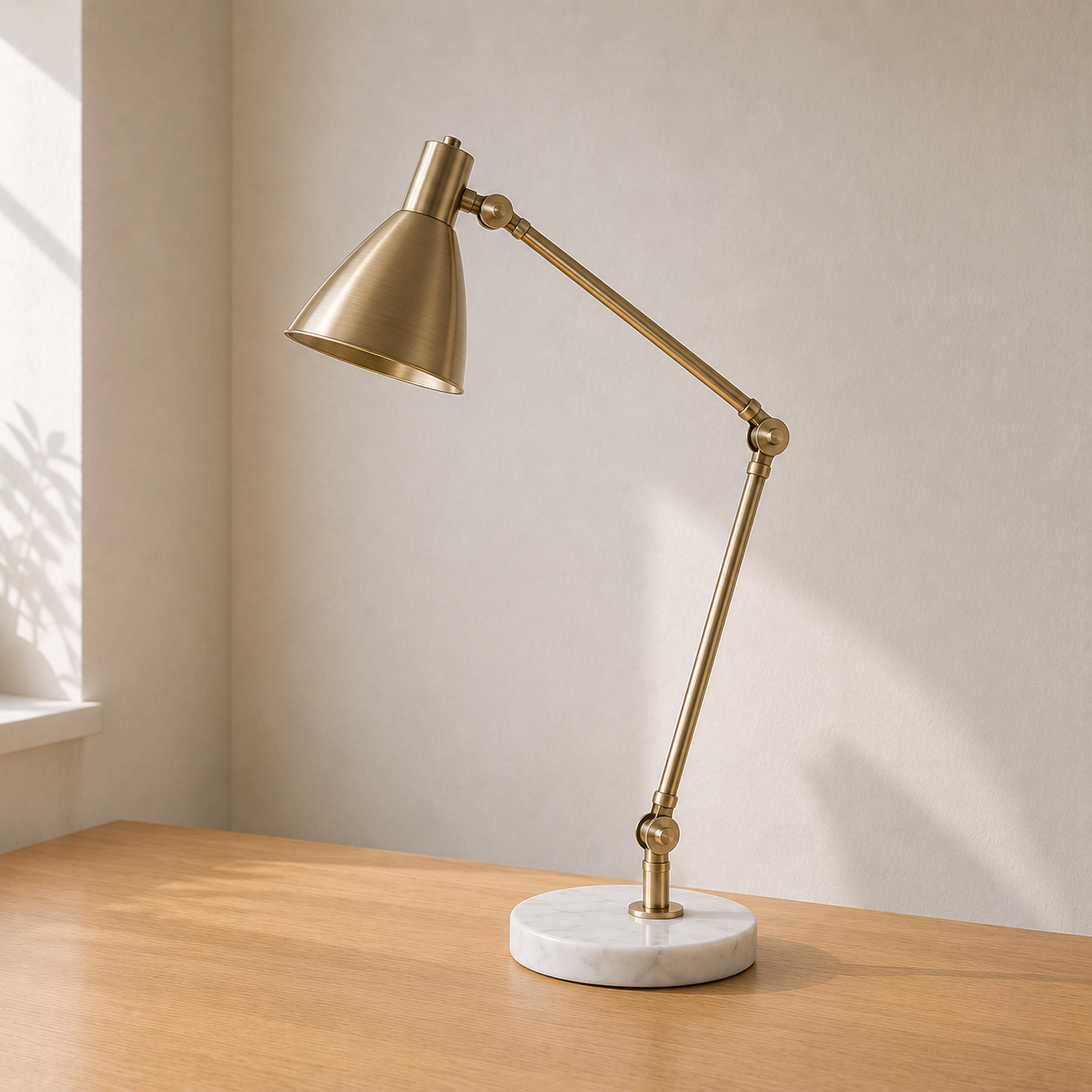 Arc Adjustable Task Lamp - Brass