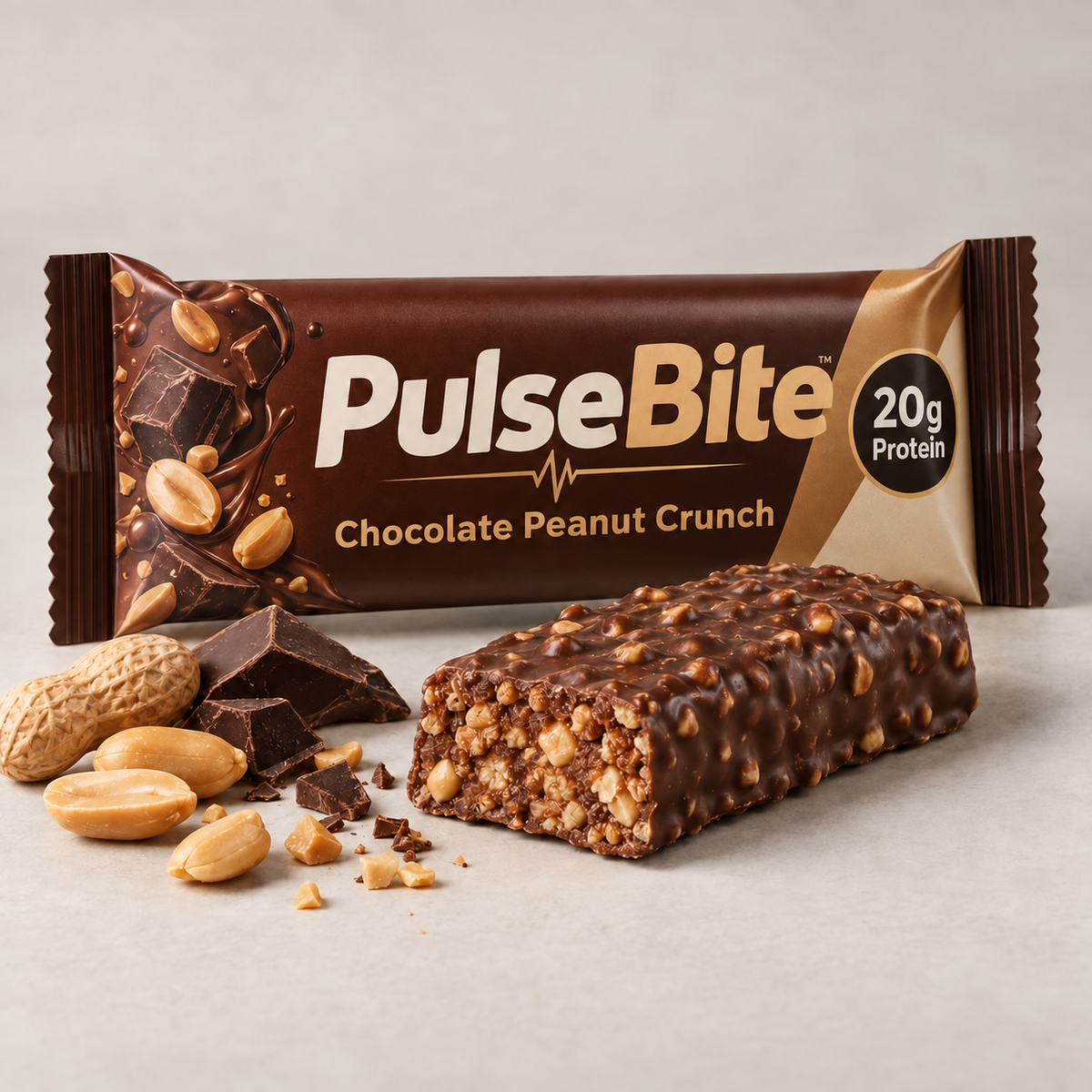 PulseBite Vanilla Almond Oat protein bar