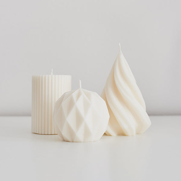 Handmade Decorative Candles - Christmas Set