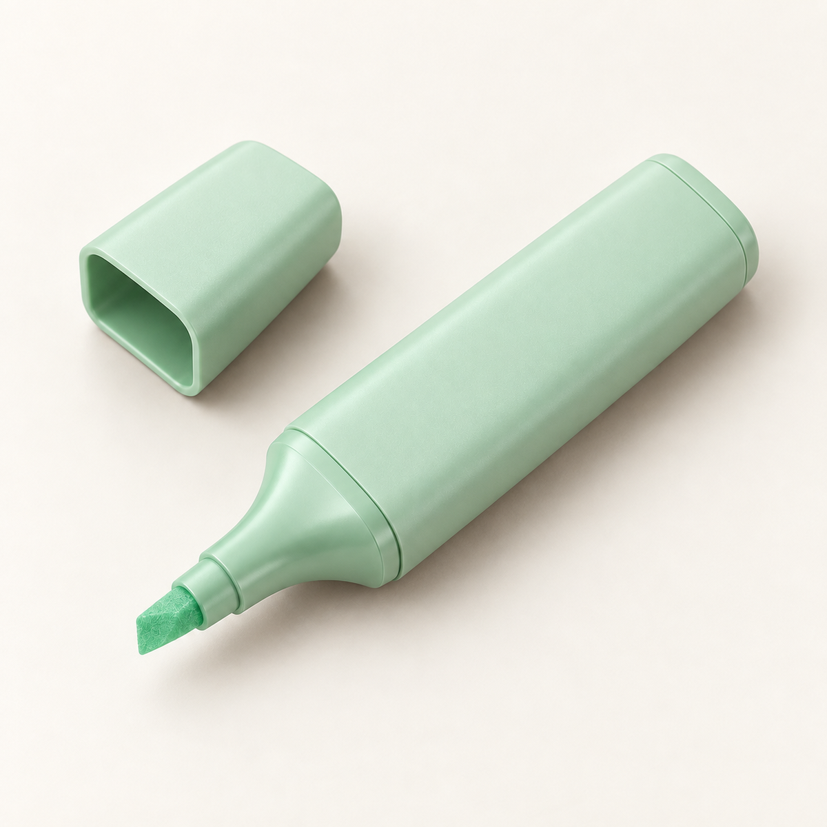 Mint chisel-tip highlighter