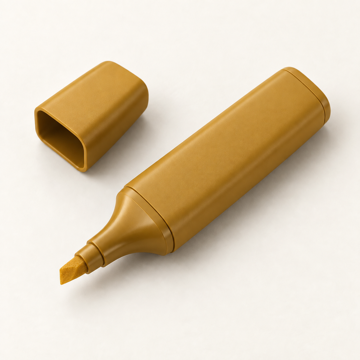 Mustard chisel-tip highlighter