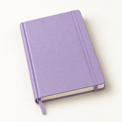 Lilac A5 dotted notebook