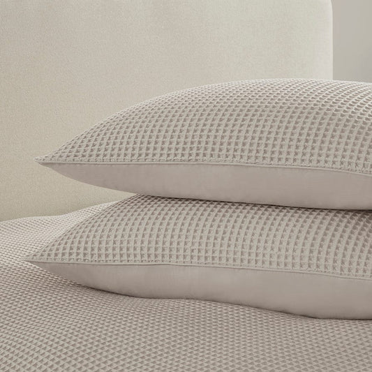 Portofino Waffle 100% Cotton Pair of Pillowcases - DP