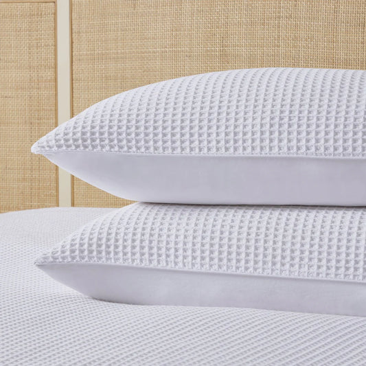 Portofino Waffle 100% Cotton Pair of Pillowcases - DP