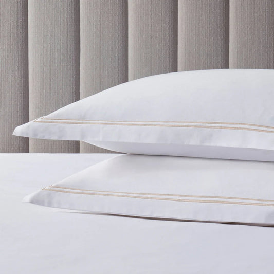 Regent Embroidered 100% Cotton Pair of Oxford Pillowcases - DP