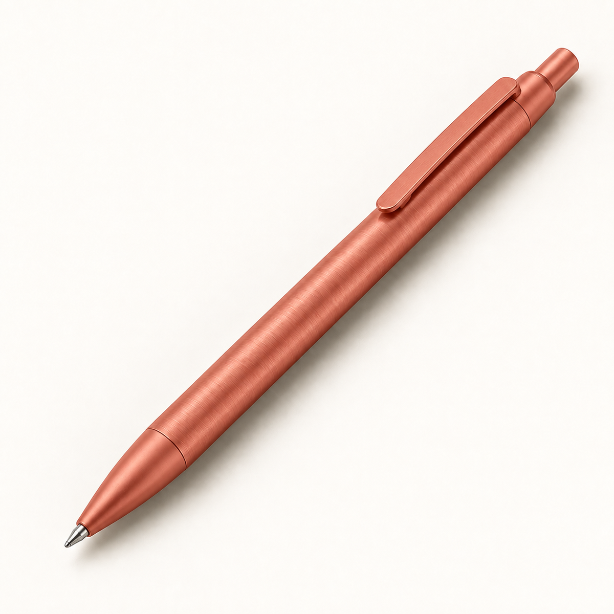 Coral retractable gel pen