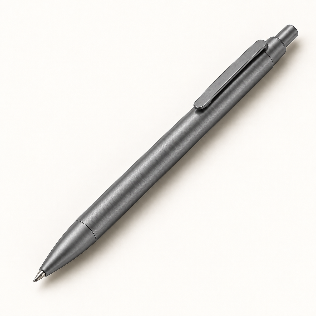 Grey retractable gel pen