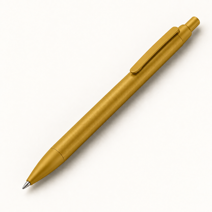 Mustard retractable gel pen