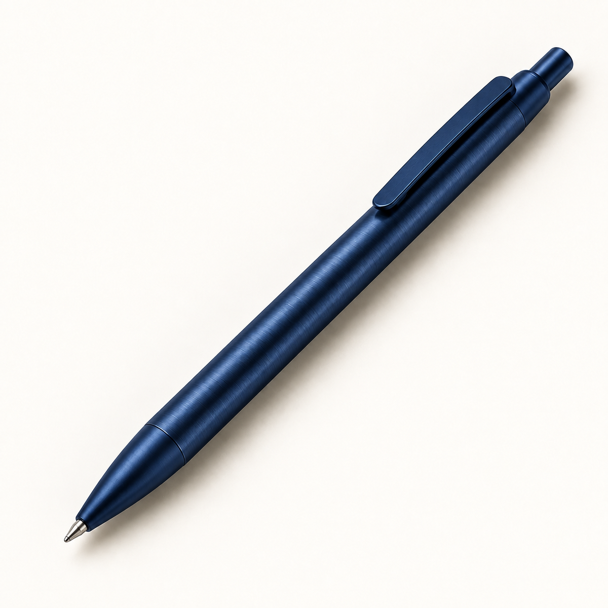 Navy retractable gel pen