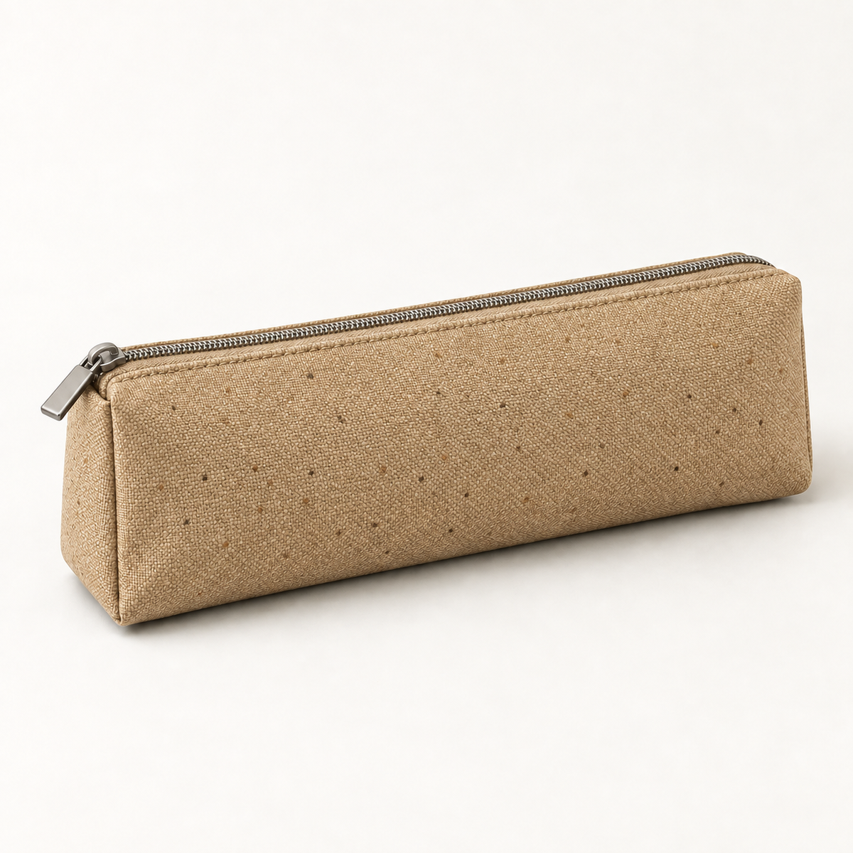 Kraft coated canvas pencil case