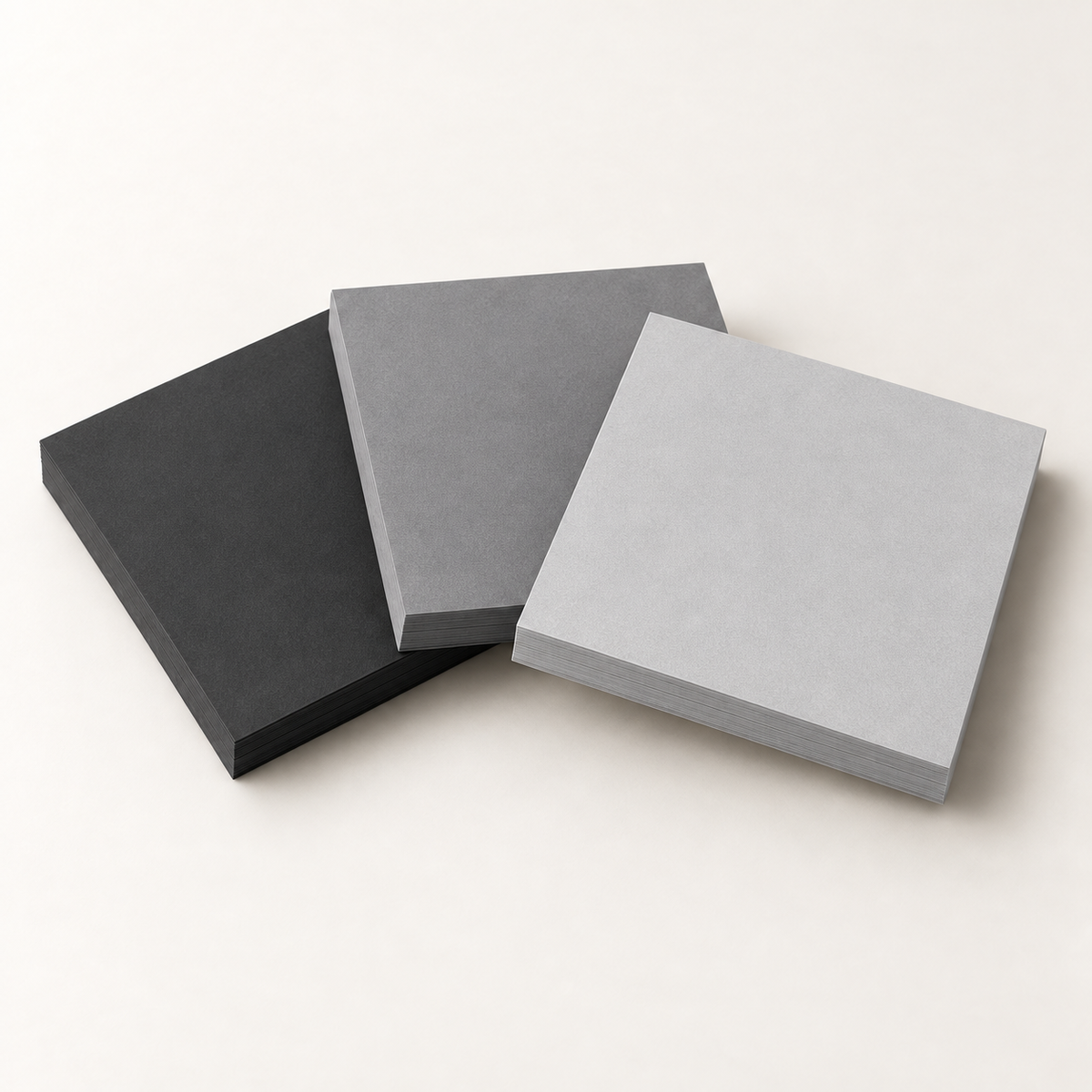 Grey pack of three sticky note pads