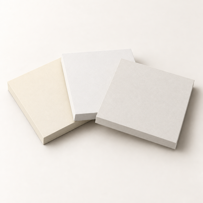 White pack of three sticky note pads