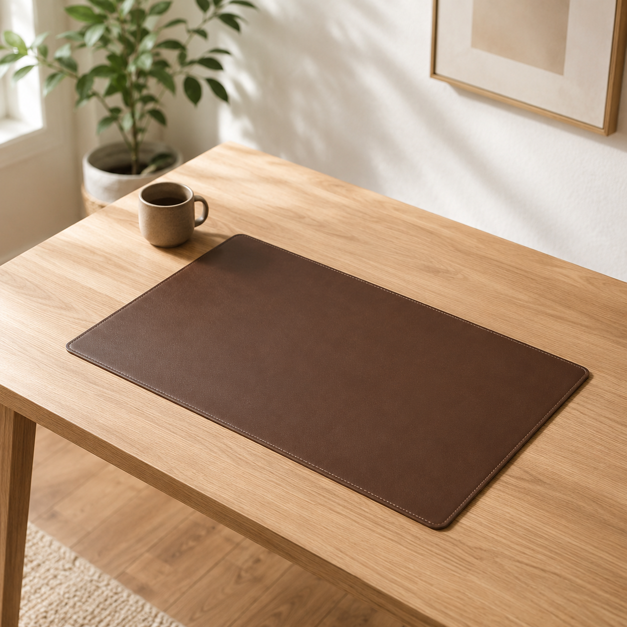 Terra Vegan Leather Mat - Espresso